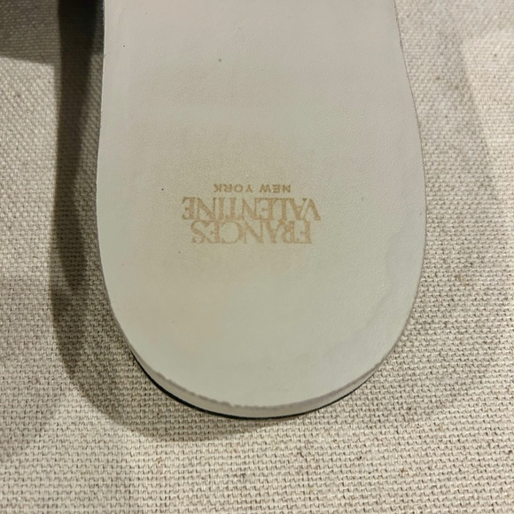France’s Valentine Black leather cloud slide sandals size 9.5 B - Picture 13 of 16